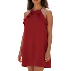 Mi Ami XS Red Halter Mini Dress